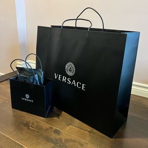 Versace extra large and small shopping bag